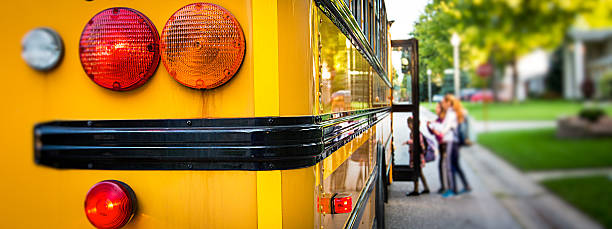 Back of school bus Back of school bus